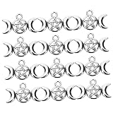 [OFFIGAM] 80個月亮饰 镂 角星チャーム ジュエリー制作用 利な付き 用