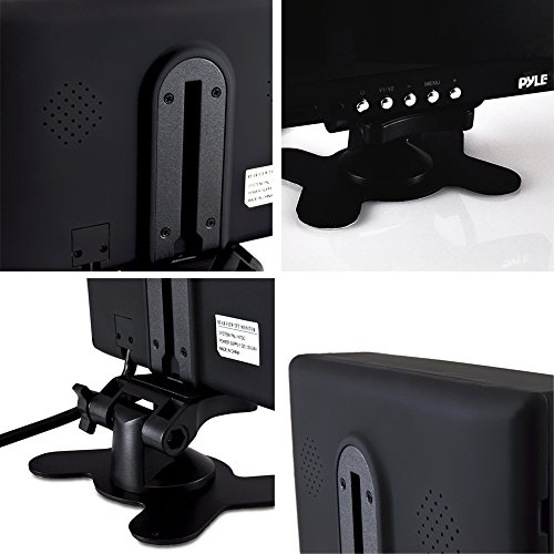 Pyle Plcmtr72 Weatherproof Rearview Backup Camera And Monitor Video System For Bus, Truck, Trailer And Van (2 Cams, 7'' Monitor, Dual Dc 12-24V), Black #TOP4