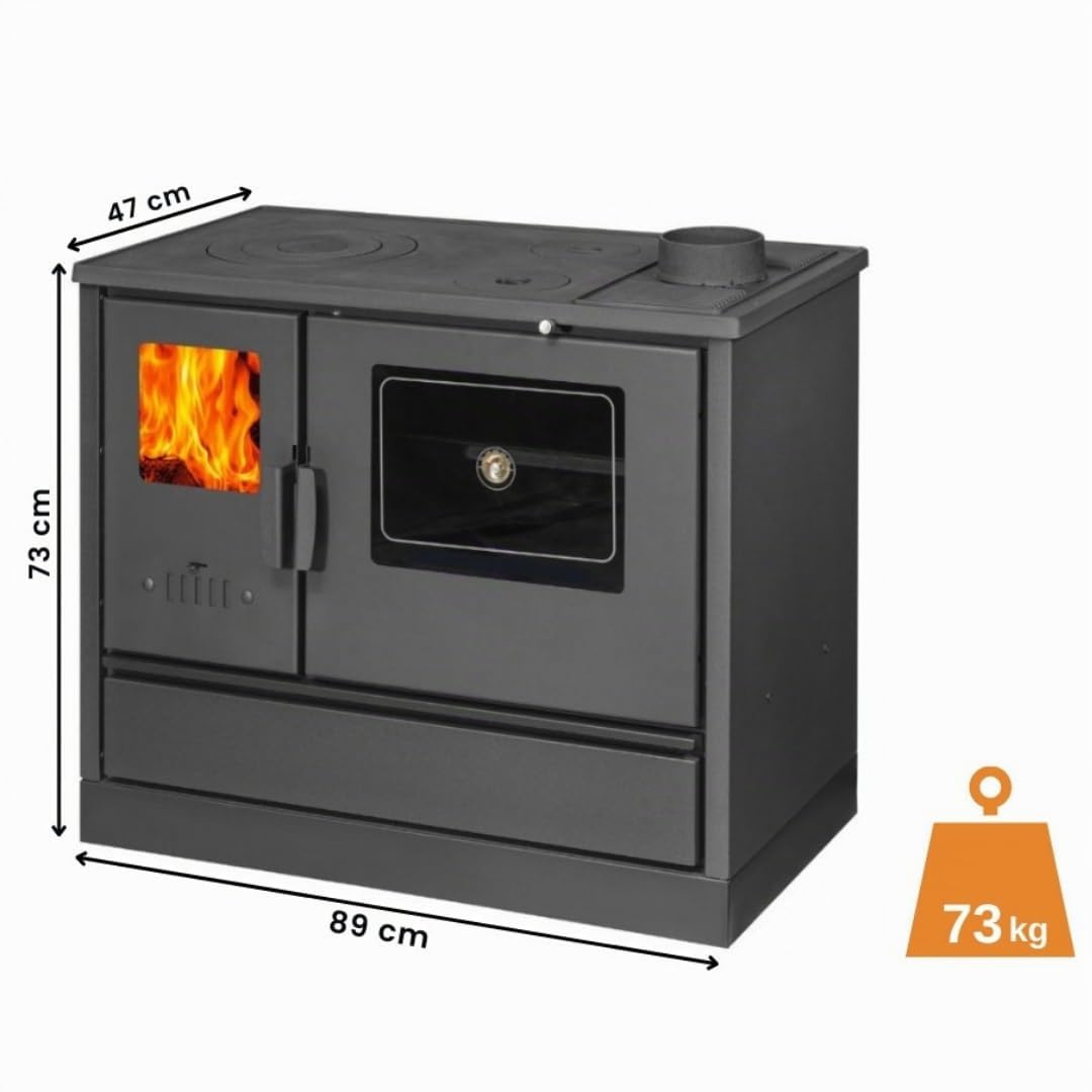 Stufa a Legna con Forno BALKAN ENERGY Modello 4020, 7.9kW