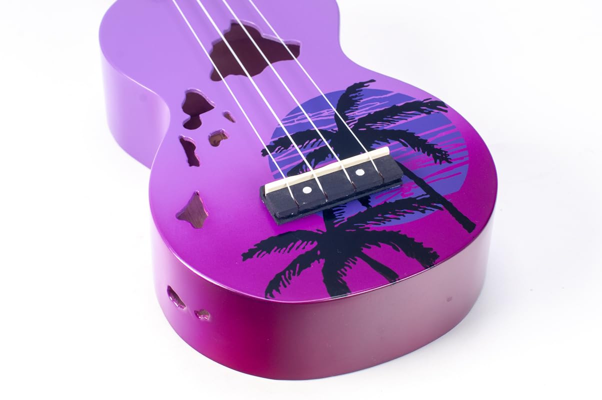 Mahalo Ukuleles Mahalo Designer Series Ukulele, mano destra, viola scoppio, soprano (MD1HA ppb)