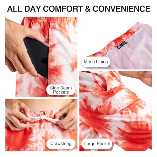 Image of Kanu Surf Men's Big Viper Extended Size Stripe Swim Trunk