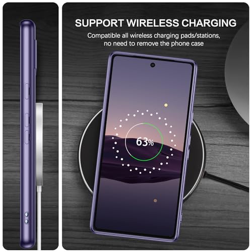 Coque Google Pixel 7a compatible MagSafe antichoc violette fine - 7