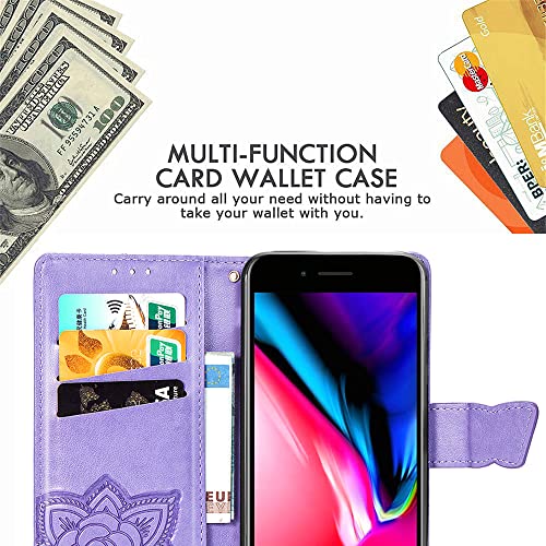 Nkecxkj Galaxy S7 Phone Case, Design For Samsung Galaxy S7 Case With Card Holder Stand Kickstand For Women Men Girls Boys,Galaxys7 7S Gs7 Wallet Cute Pu Leather Flip Protective Cover 5.1 Inch-Purple #TOP4