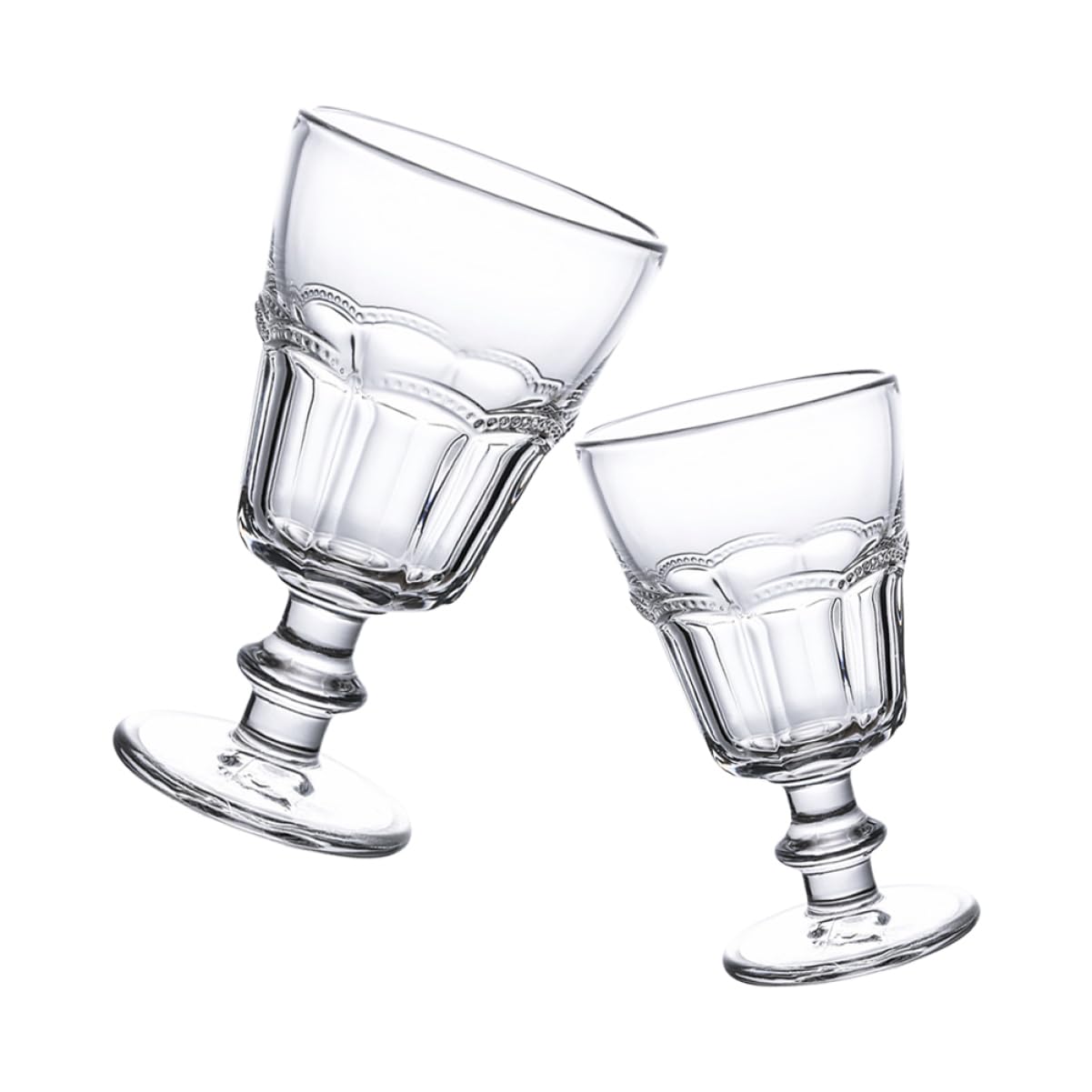 OUNONA 2 Sätze Glasbecher Eisbecher Tragbar Groß Flöte Unzerbrechlich Hoch Bruchsicher Isoliert Rot Party Stiel Dessertbecher Getränkebecher Snack Servierbecher 2 Stück * 2