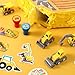 Syhood 88 Pcs Construction Party Favors 1 Construction Dump Truck Piñata 1 Bat 1 Blindfold 1 Bag of Confetti 12 Stamper 10 Vehicles Toy 12 Slap Bracelet 50 Sticker for Birthday Party Supplies