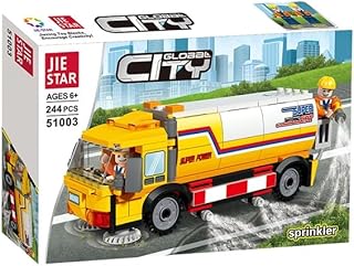 مجموعة مكعبات تركيب 244 قطعة من Next Store – لعبة بناء تعليمية للأطفال من 5 إلى 7 سنوات، تصميم سيارة رش بلاستيكية، تنمية المهارات والإبداع،