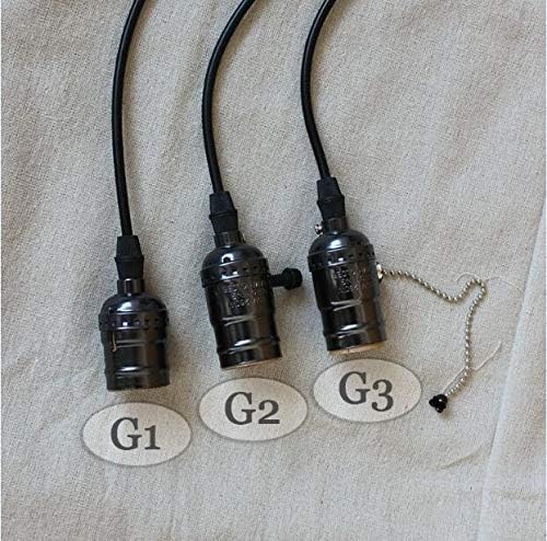 Lamp Bases E27 E26 Screw Lamp Light Bulb Socket Base Holder Plus 120cm Cable For 40W/60W Retro Incandescent Vintage Filament Bulb - (Color: F1 F2; Base Type: E27 Light Socket)