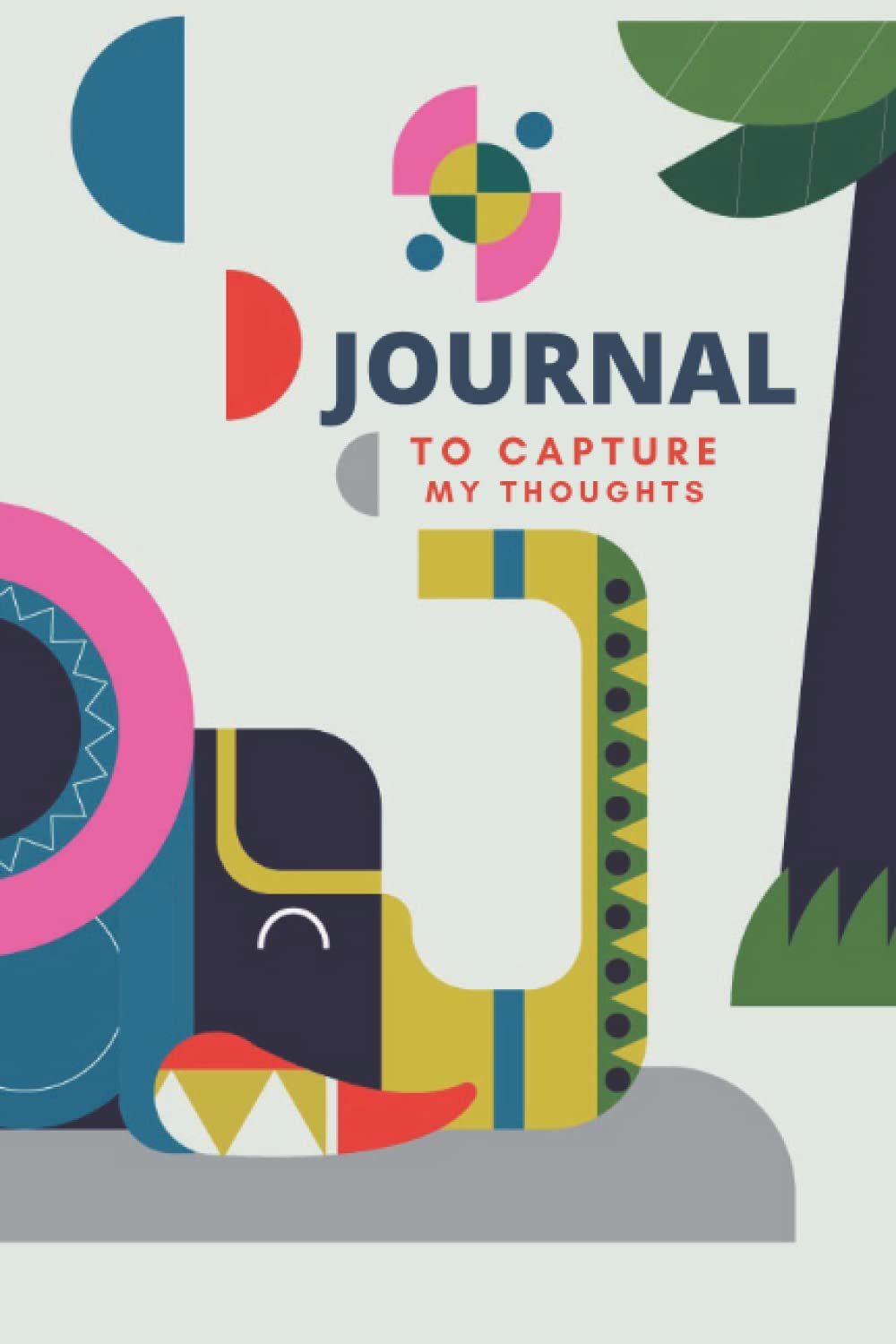 Elephant Journal To Capture My Thoughts: Elephant Notebook Lined Journal