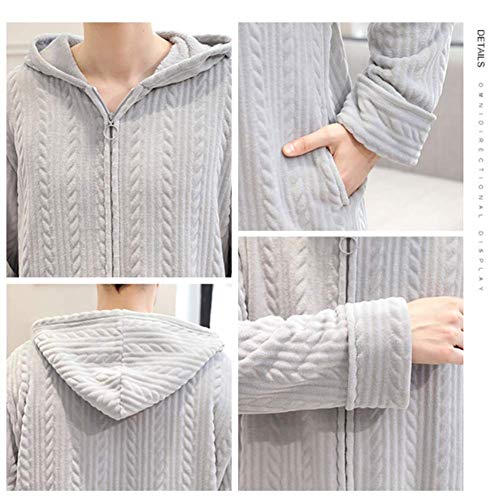 Ropa de dormir pijamas bata de casa CFWSHJ con camisón y túnicas largas de lana para invierno 3