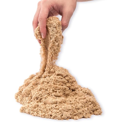 Kinetic Sand 2,5 kg Naturbraun - original kinetischer Sand aus Schweden, erfüllt alle gesetzlichen Anforderungen, bekannt aus Kindergärten, für kreatives Indoor-Sandspiel, für Kinder ab 3 Jahren