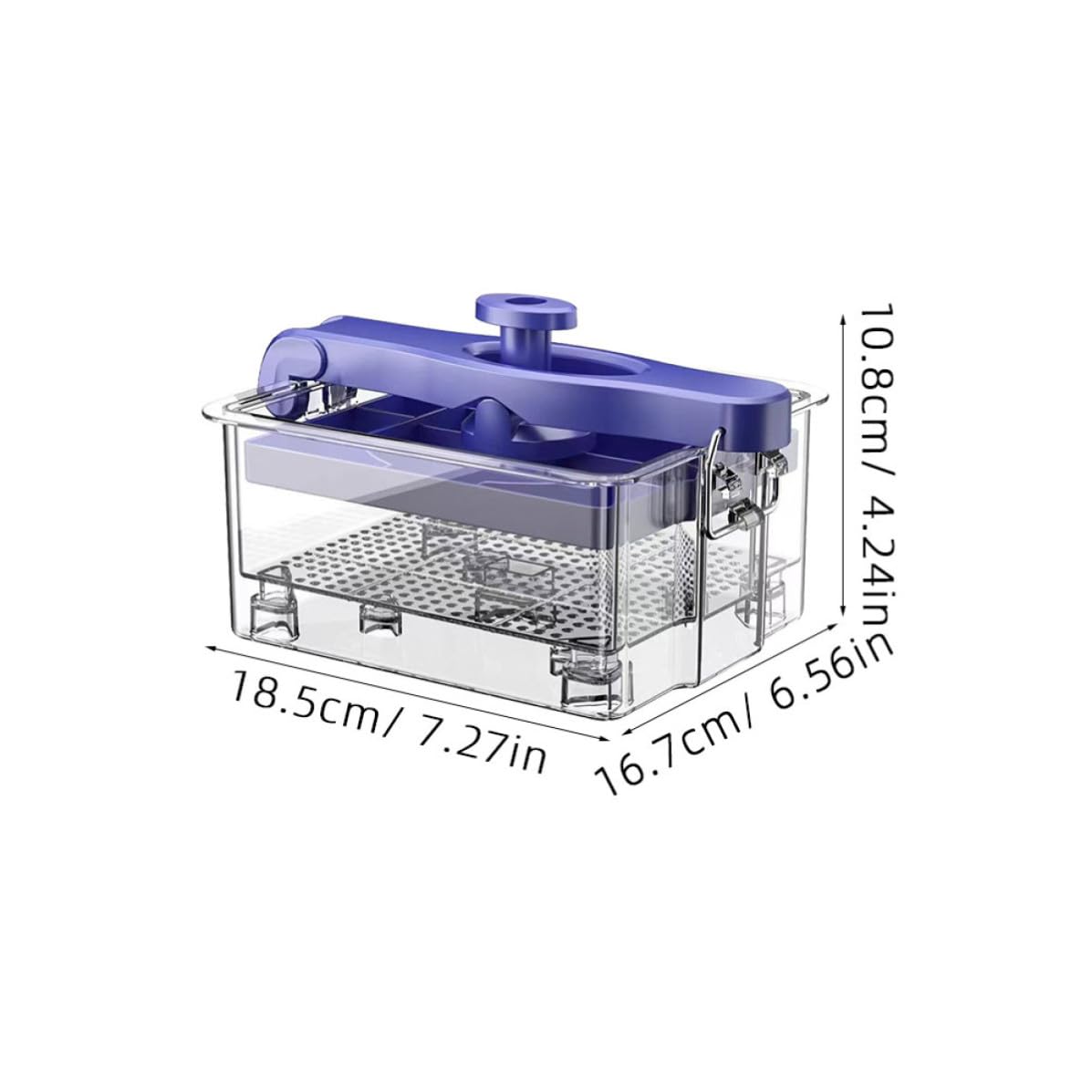 Colador de Yogur de Plástico Azul para Yogur Casero y Smoothies