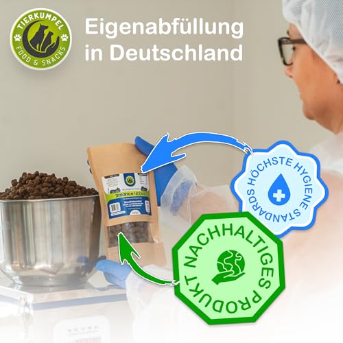 Tierkumpel Food & Snack - 150g Beruhigende Leckerlis für Hund und Katze - Natürliche Beruhigung mit Lavendel und Kamille bei Stress, Angst und Nervosität - Hunde Leckerlie probiotisch zur Entspannung