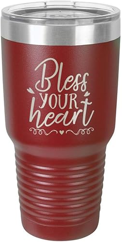 Taza de viaje de acero inoxidable con tapa superior deslizante y pajita con diseño de corazón de 76 ml, compara con Yeti Rambler