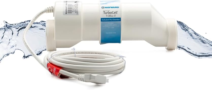 Hayward Salt Cell for Pool Chlorinator TurboCell W3T-Cell-3 replacment for T-Cell-3, Salt Chlorine Generator for In-Ground Pools up to 15,000 Gallons