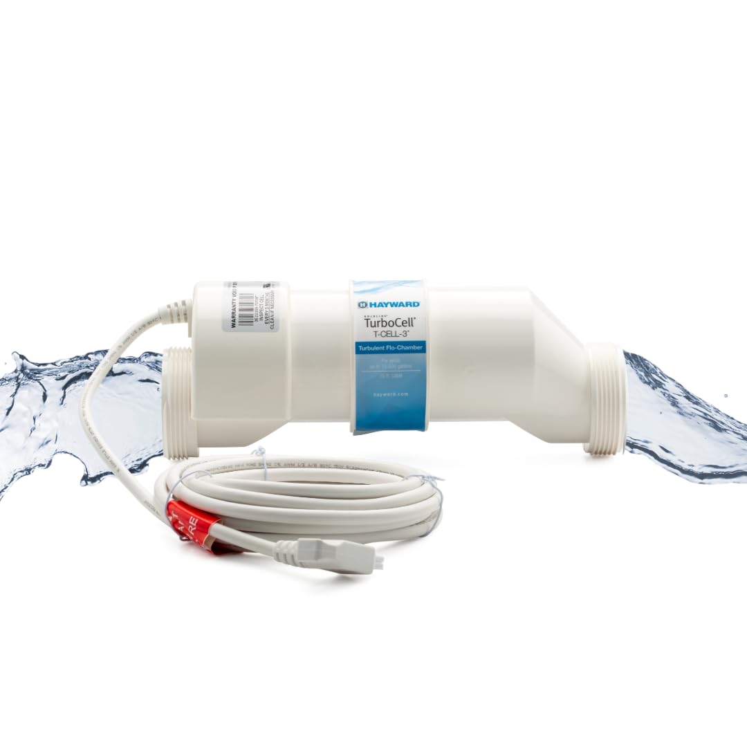 Hayward W3T-Cell-3 TurboCell - Celda de cloración Salina para Piscinas enterradas de hasta 15.000 galones
