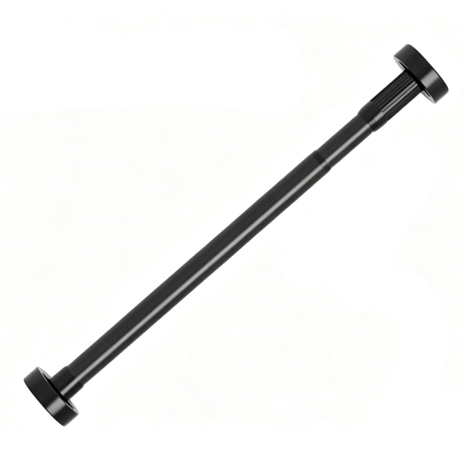 Curtain Rods No Drilling, Adjustable Shower Curtain Rod, Non Slip for Laundry Door Closet Small Window Stainless Steel(Black,90-160cm/35-63in)