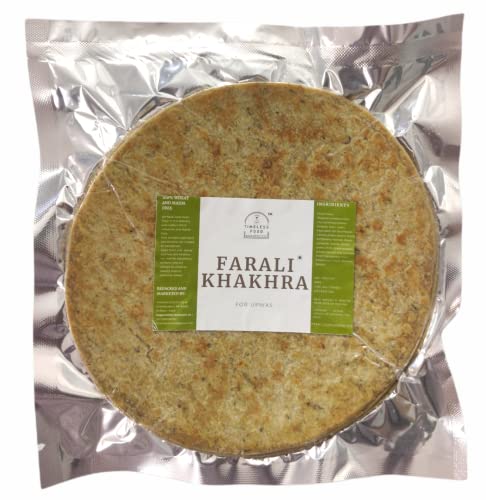 Timeless Food Farali Khakhra 200g | Wheatless Sahgar Khakhra for Upwas & Vrat | Fasting Snack | Healthy & Crunchy