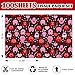 FYSUIMU 100 Sheets Valentine's Day Monster Tissue Paper Black Pink Red Heart Monster Gift Wrapping Paper for DIY Crafts Wedding Anniversary Party Supplies, 13.8 x 19.7 Inch