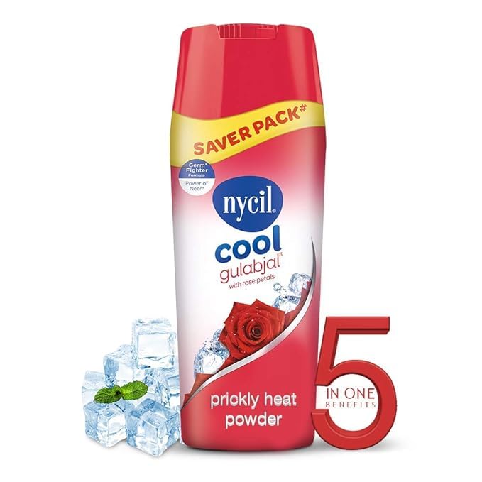 Nycil Cool Gulabjal Prickly Heat Talcum Powder, 400gm : Amazon.in: Beauty