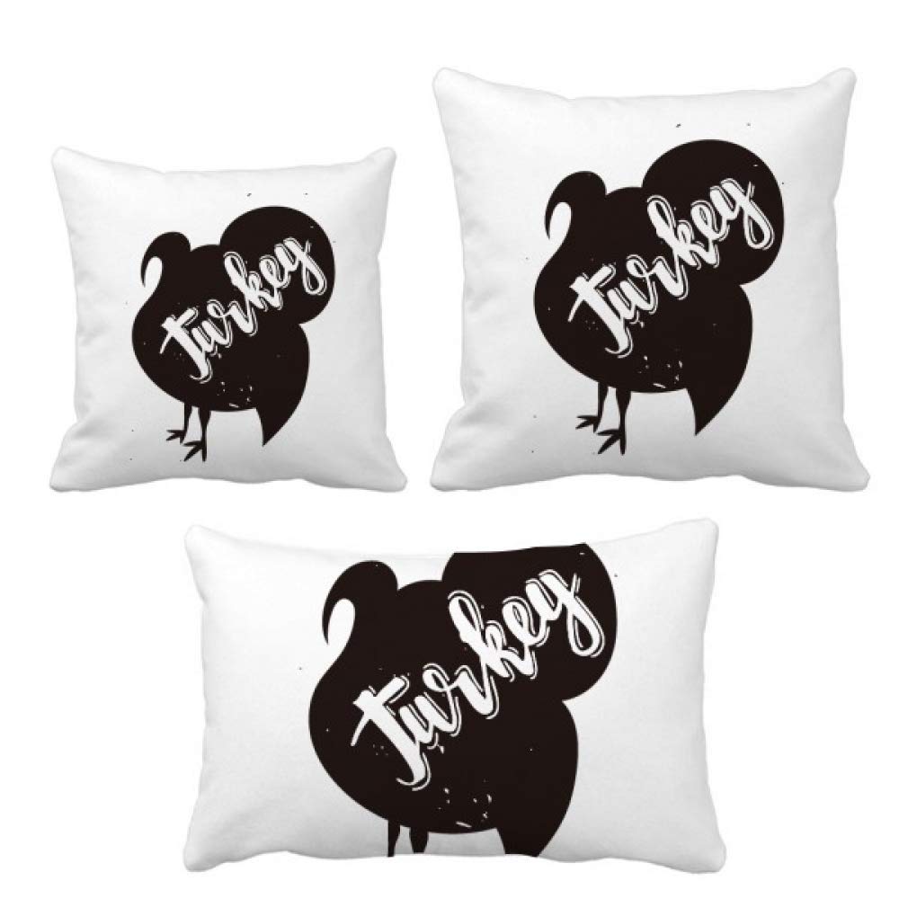 Housse de coussin en forme d'animal noir et blanc taie décoration maison salon