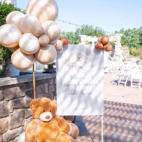 Image of Latex Balloons, 100-Pack Different Sizes 18 12 10 5 Inch Party Balloon Garland Kit (Sand White)