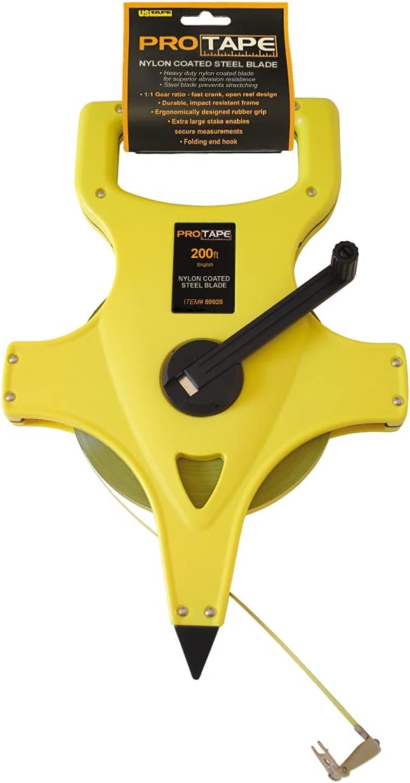 US Tape 59928 Open Reel Nyl. Clad Steel blade 3/8" x 200'; 8ths