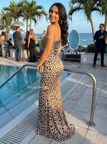 Image of Stretch Spandex Bridesmaid Dresses Long 2026 One Shoulder Formal Gowns Satin Mermaid Prom Wedding Guest DR0194N