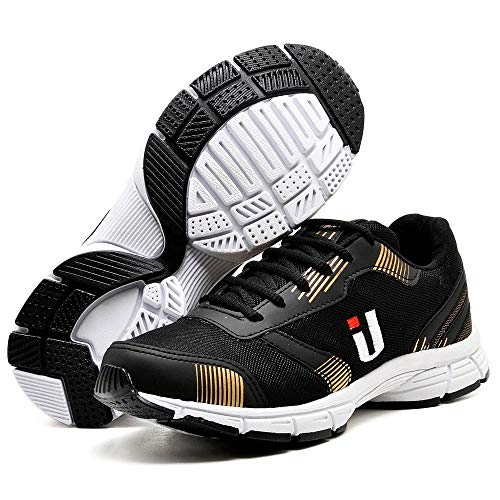 Kit Tênis Fitness Masculino Caminhada + Boné + Relógio Preto/dourado 42