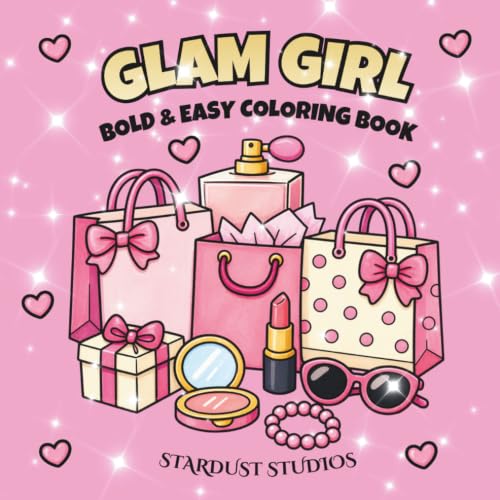 Glam Girl: Cute & Cozy Coloring Book: Beauty & Makeup Coloring Book for Teens & Adults: Trendy Lip Gloss, Skincare, Nails & Cute Accessories – Fun Self-Care Coloring Pages for any Beauty Lover image 2
