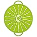 Emsa 514557 - Coperchio antischizzi 5 in 1 in Silicone/Inox, 26 cm, colore: Verde