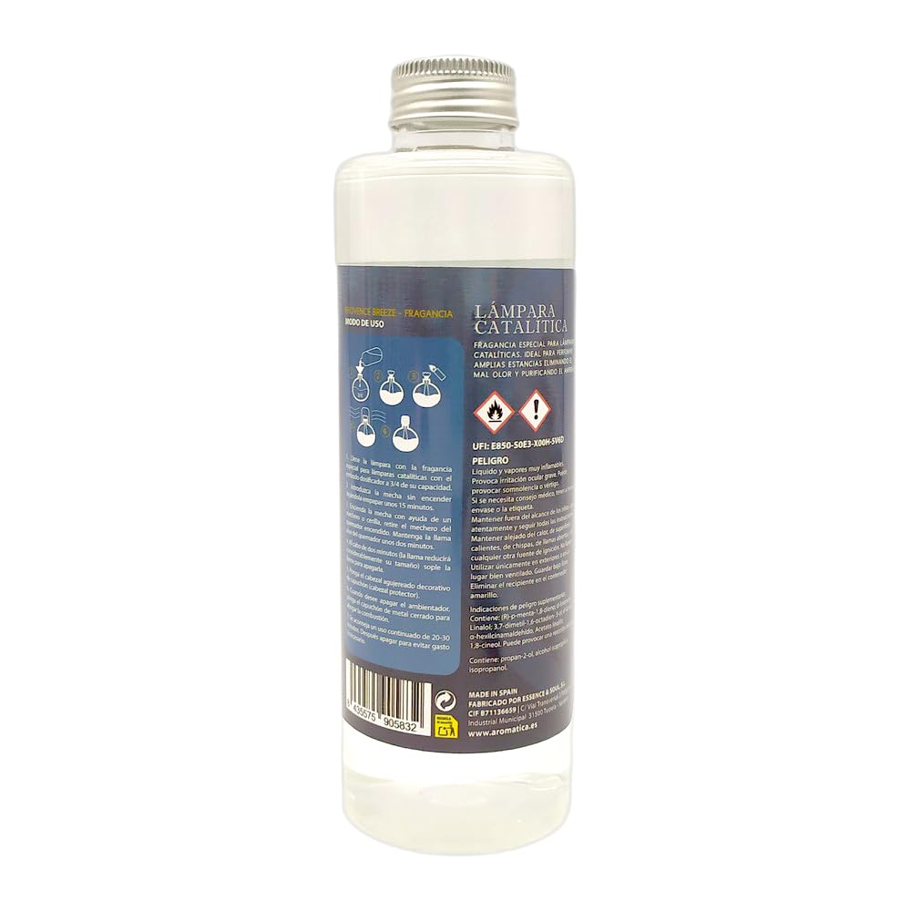 Pack Ahorro Lámpara Catalítica Mosaico Bicolor + Fragancia Aroma Provence Breeze 500ml. Elimina Malos olores e impurezas, perfuma y Limpia.