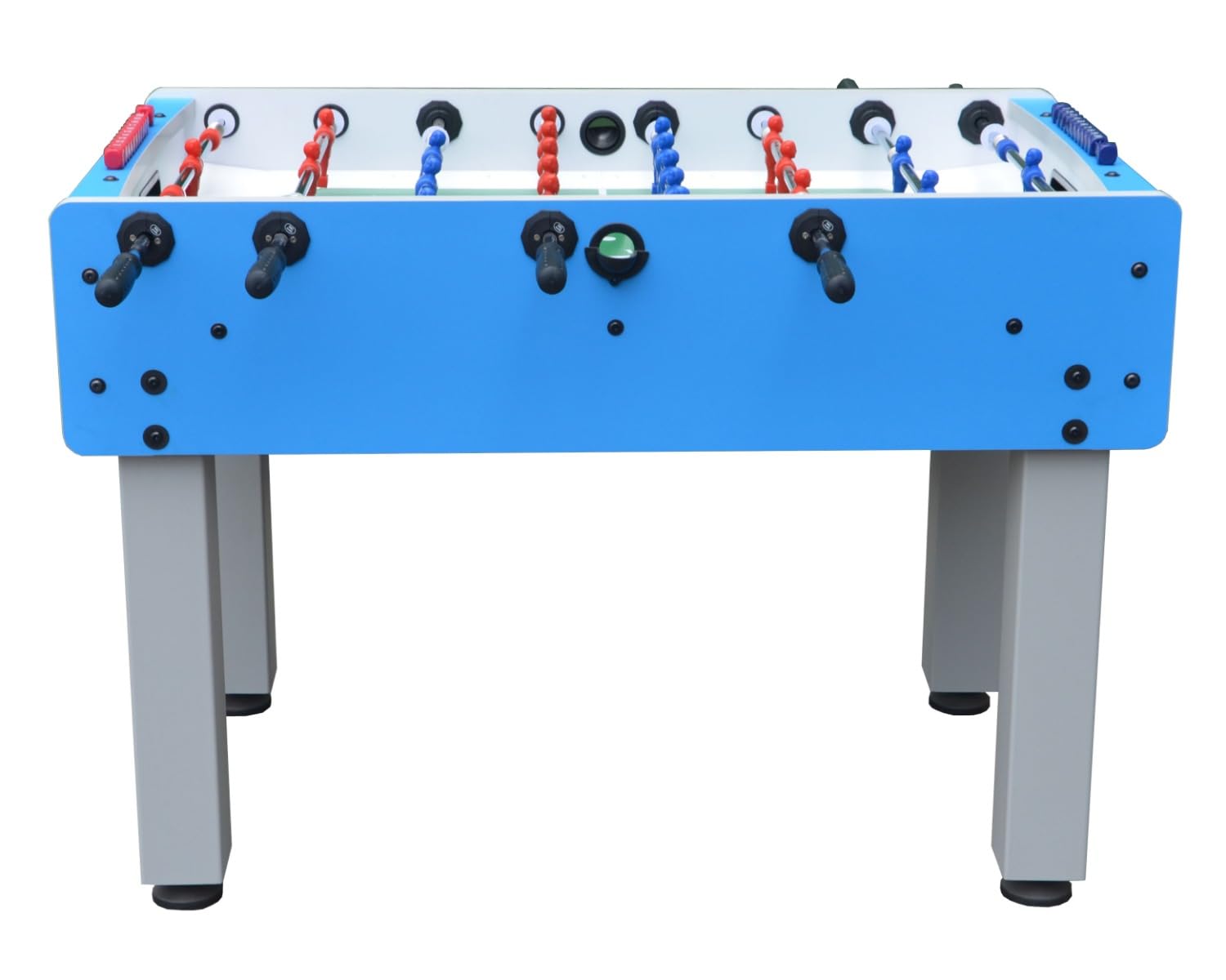NG Biliardi Calcio Balilla GLAUCO - Professionale con Vetro Temperato - Scegli tra Aste Uscenti o Telescopiche