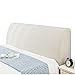 C/N Bett Kopfteil Hussen Stretch Bett Kopfteil Bezug Kopfteilbezug Staubdicht Bett Kopfteil Abdeckung Einzel Doppel King Bett Cremeweiß
