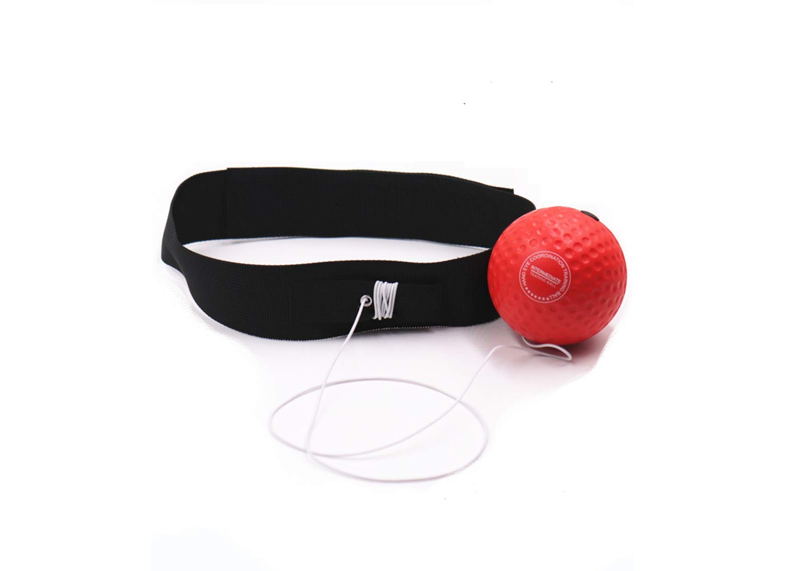 SagaSave Boxing Reflex Ball, 3 Different Level Fight Ball with Headband for Training Speed Reactions Adult/Kids Hand Eye Coordination and Fitness Black/Red/Green