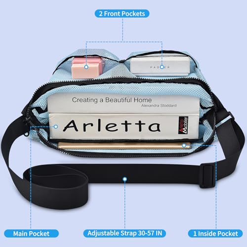 Image of Mildbeer 12x6x12 Mesh Crossbody Bag for Gym & Beach