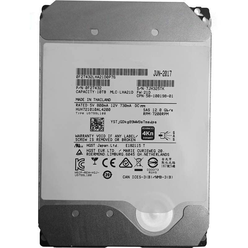 Amazon | MIDTY 98% HDD Hgst 10TB 3.5インチ SAS 12Gb/s 256MB