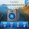 Varpoolfaye 16000 BTU Swimming Pool Heat Pump 5000 Gallon Electric Pool Heater for Above Ground Pool 5KW Heating or Cooling WiFi Control Timer Pool Heater 120V 60Hz