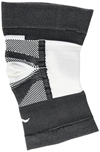 Medilast Black Edition - Rodillera Unisex, Color Blanco/Negro, Talla M