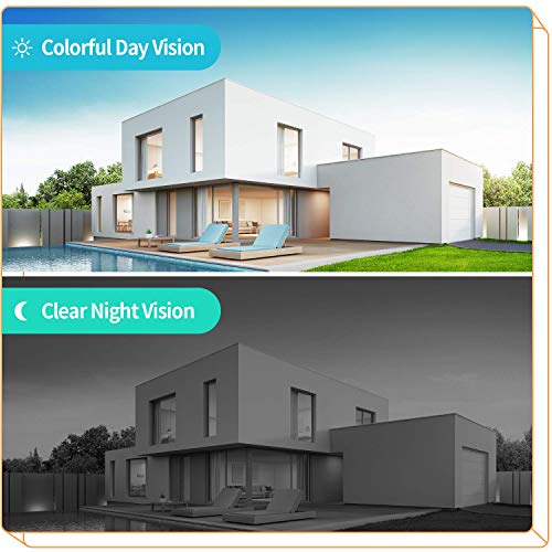 HeimVision HM241 1080P Wireless Security Camera System, 8CH NVR 4Pcs Outdoor WiFi Surveillance Camera with Night Vision, Waterproof, Motion Alert, Remote Access, No Hard Disk