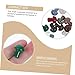 PAREKS 60 pcs Crystal Stone Mushroom Mini pots Bulk Flower pots Flower pots Bulk Cute Mushroom Tiny mushoom Mushroom Ornament Decor Colorful Mushroom Charms Small Crystal Crafts agate/2620