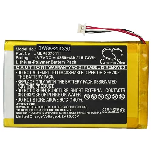 vhbw Akku kompatibel mit Autel MK808BT, MK808IM, MK808TS, MK906, MP808 Kfz-Diagnosegerät (5000mAh, 3,7V, Li-Polymer)