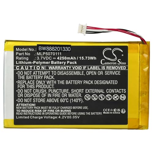 Sostituisce MLP5070111 vhbw batteria compatibile con Autel MaxiDAS DS808 Scanner, MaxiIM IM508 Scanner dispositivo di diagnostica per autoveicoli (4250mAh, 3,7V, Li-Poly)