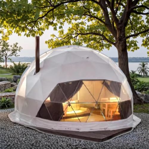 Luxury Glamping Dome Tent Geodesic Dome House Outdoor Shelter Camping Cabin Transparent Dome Tent Resort Retreat Garden Room