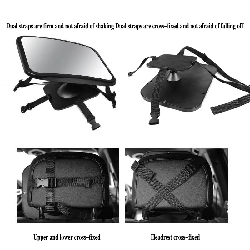 Espejo para asiento de coche Espejo retrovisor for coche Mitsubishi L200 cabina simple 2019-2023, espejo retrovisor de seguridad ajustable irrompible for asiento trasero de coche, accesorios for coche