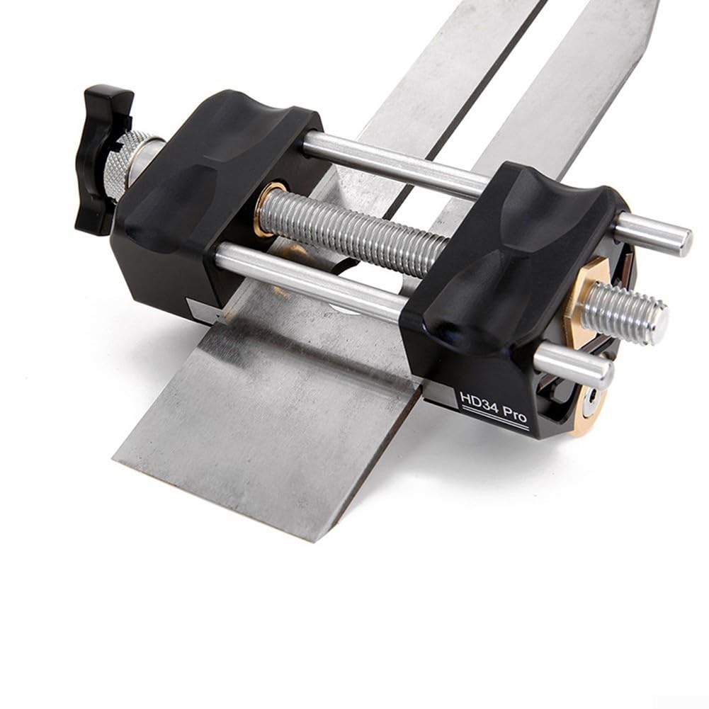 Hongdui HD-34 Winkelschärfer-Set für Holzbearbeitung für Meißel und Hobel, 5–70 mm interner Schneidkopf, 3-teilig, schwarz
