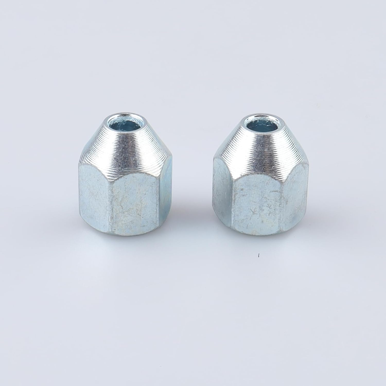 AC PERFORMANCE 3/8 x 24 Zinc Steel Brake Line Tube Nuts for 5/16" Tube, Pack of 2