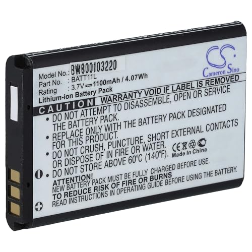 vhbw batteria sostituisce Midland BATT11L per videocamera camcorder (1100mAh, 3,7V, Li-Ion)