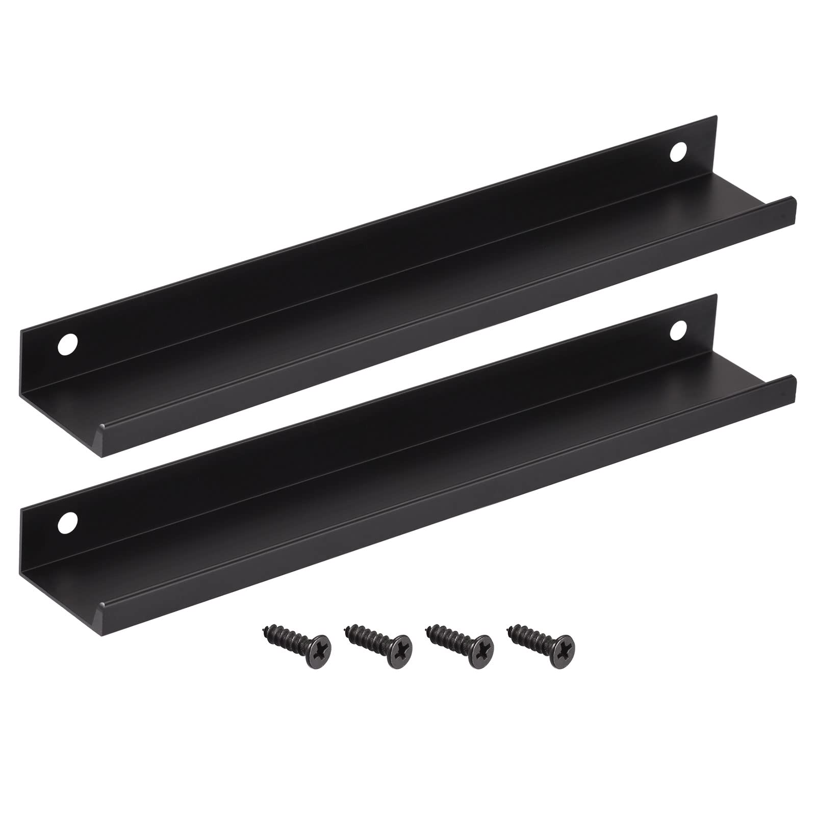 METALLIXITY Finger Edge Pull (200mm/7.87") 2Pcs, Aluminum Alloy Drawers Edge Pulls Back Mount Handle