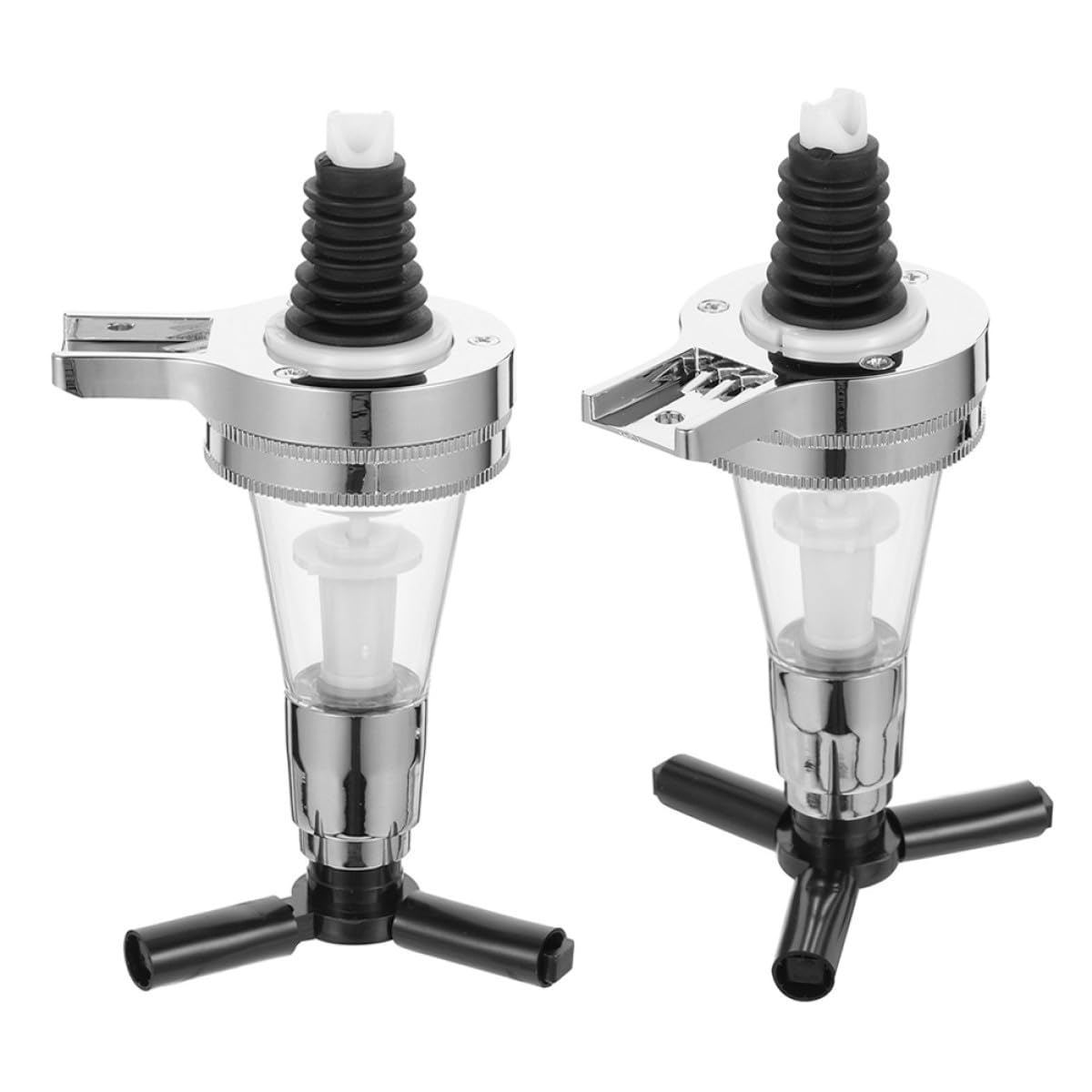 Dispensador de Botellas de Bebidas Alcohólicas para Cócteles y Jarabes, 2 Piezas, Capacidad 25ml, Material Plástico y Acero Inoxidable, Fácil de Limpiar para Bares Color Aleatorio