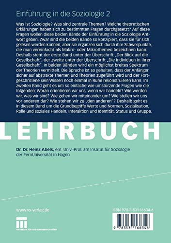 Einfuhrung in Die Soziologie: Band 2: Die